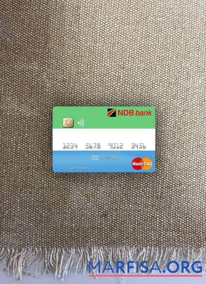Downloadable Sierra Leone National Development Bank mastercard photolook front download for verification